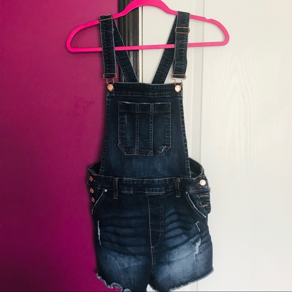 Spring “Celebrity Pink” Jean Overalls (Juniors)